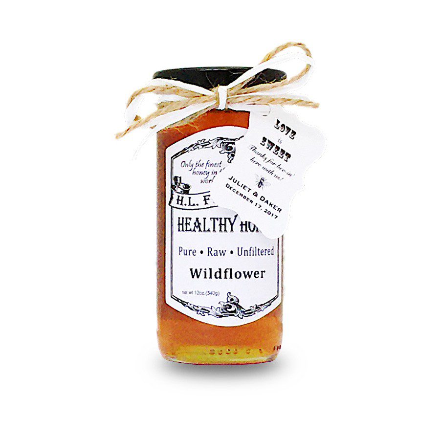Wedding Honey Gift Jars H.L. FRANKLIN'S HEALTHY HONEY