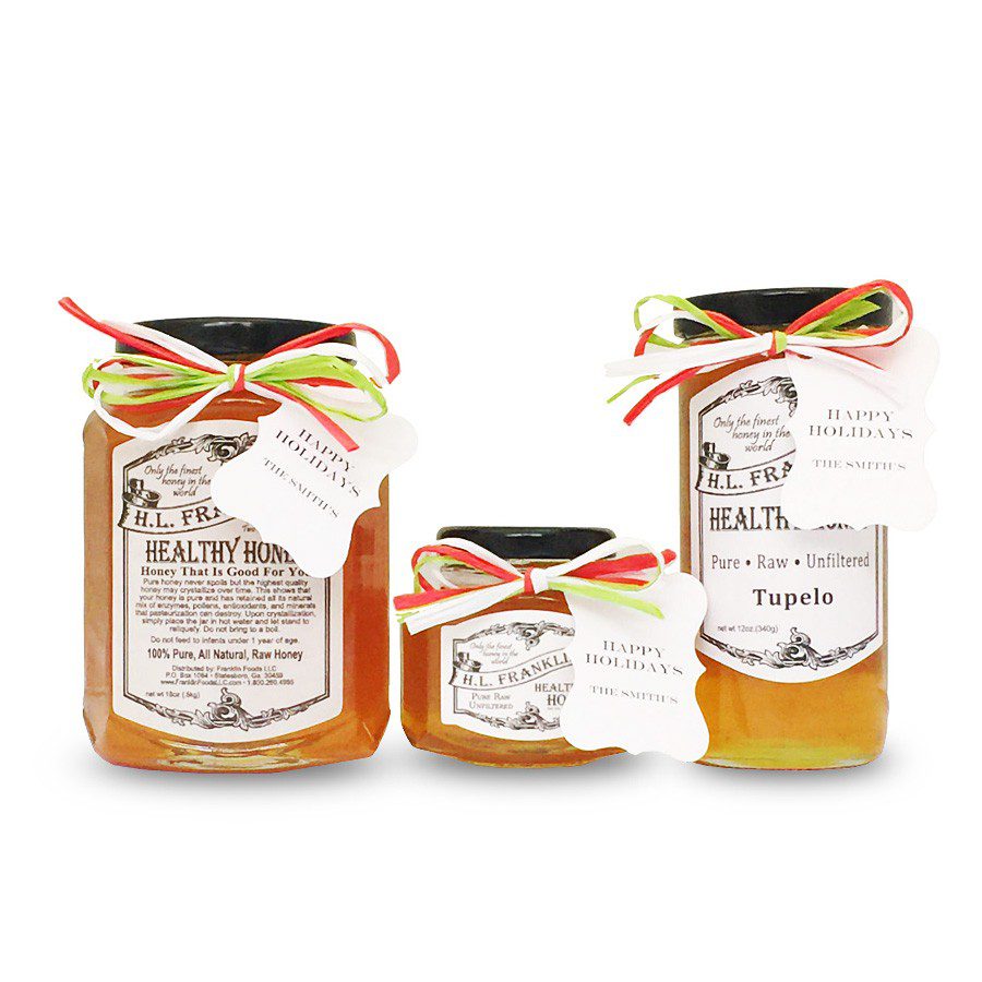Holiday Honey Gift Jars H.L. FRANKLIN'S HEALTHY HONEY