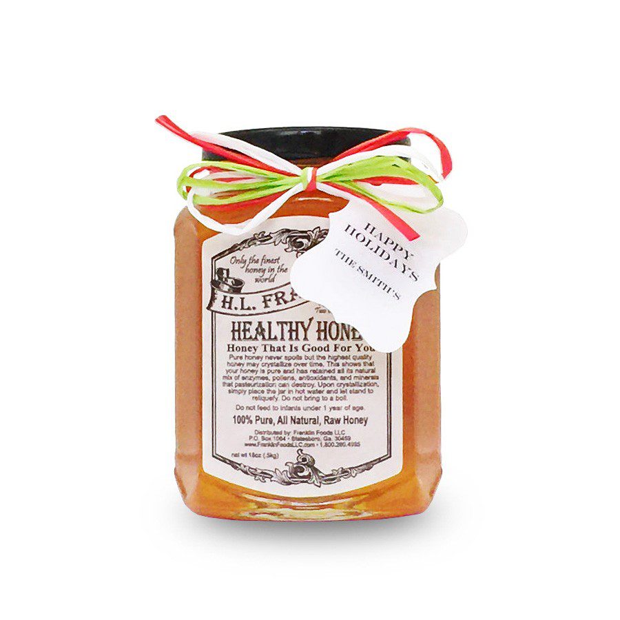 Holiday Honey Gift Jars H.L. FRANKLIN'S HEALTHY HONEY